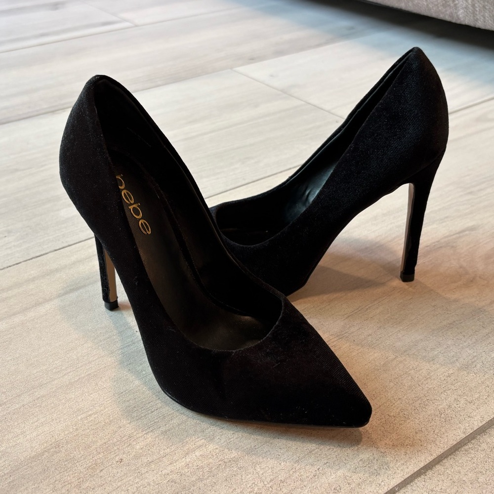 Bebe Classic Black Heels